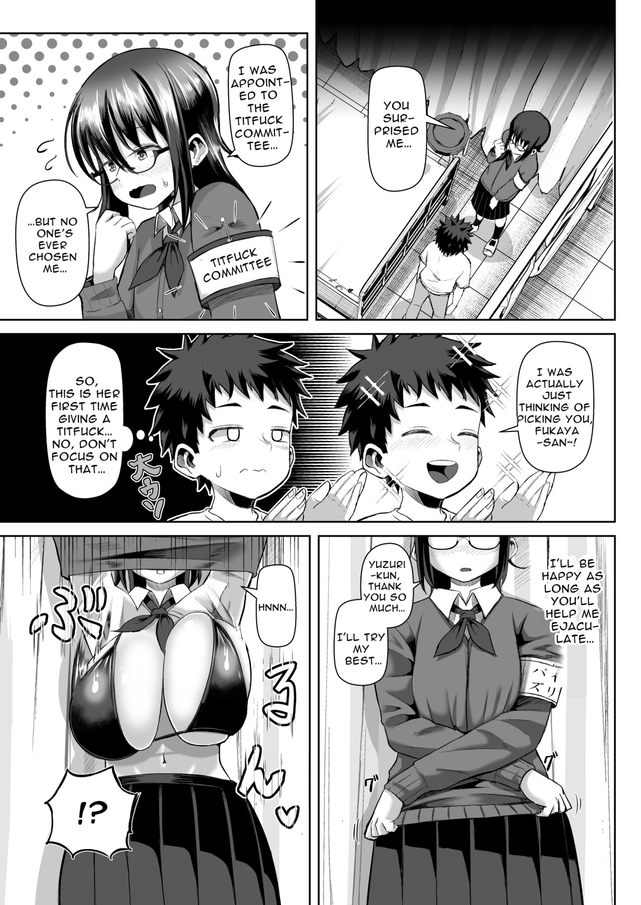 Hentai Manga Comic-Two Titty Fuck Committee Members Fight Over Me!!?-Read-7